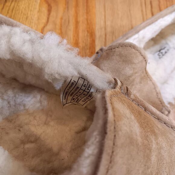 UGG Men's - US 10 - Casual Comfort Suede Slipper Loafers CHESTNUT - Picture 5 of 10